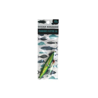 60g Fishbones Flutter Jig - Holographic Fishing Lure