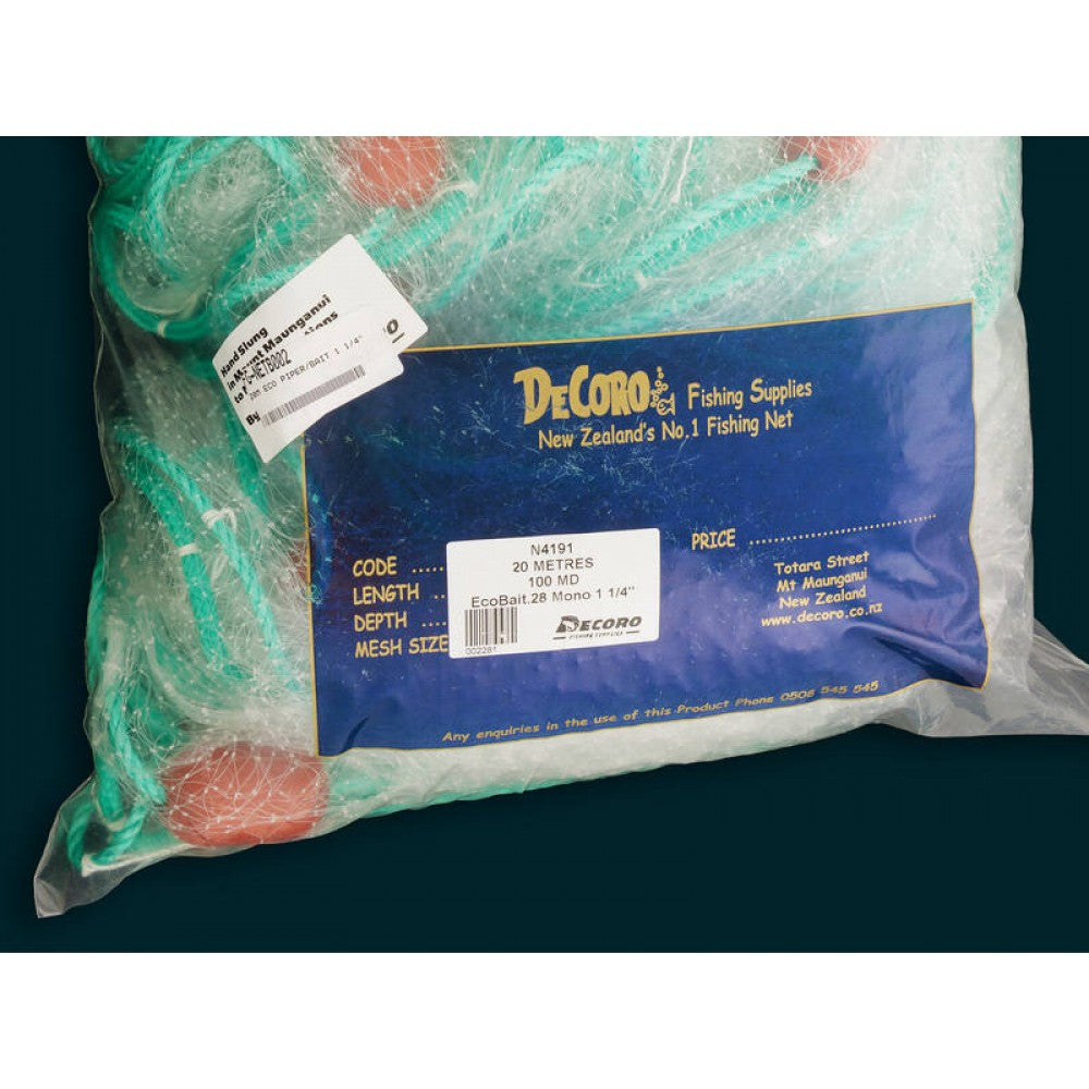 20m Piper / Bait Set Net | 0.28 Mono 1 1/4" Inch - 100MD - Lead Line