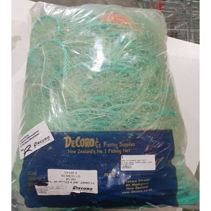 60m Flounder Set Net | 0.50 Mono 4 5/8" Inch - 25MD - Lead Line