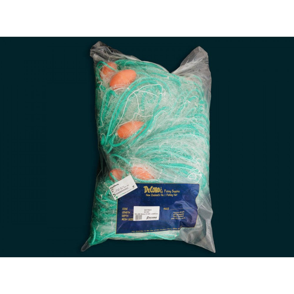 60m Mullet Set Net | 0.50 Mono 3 5/8" Inch - 30MD - Lead Line