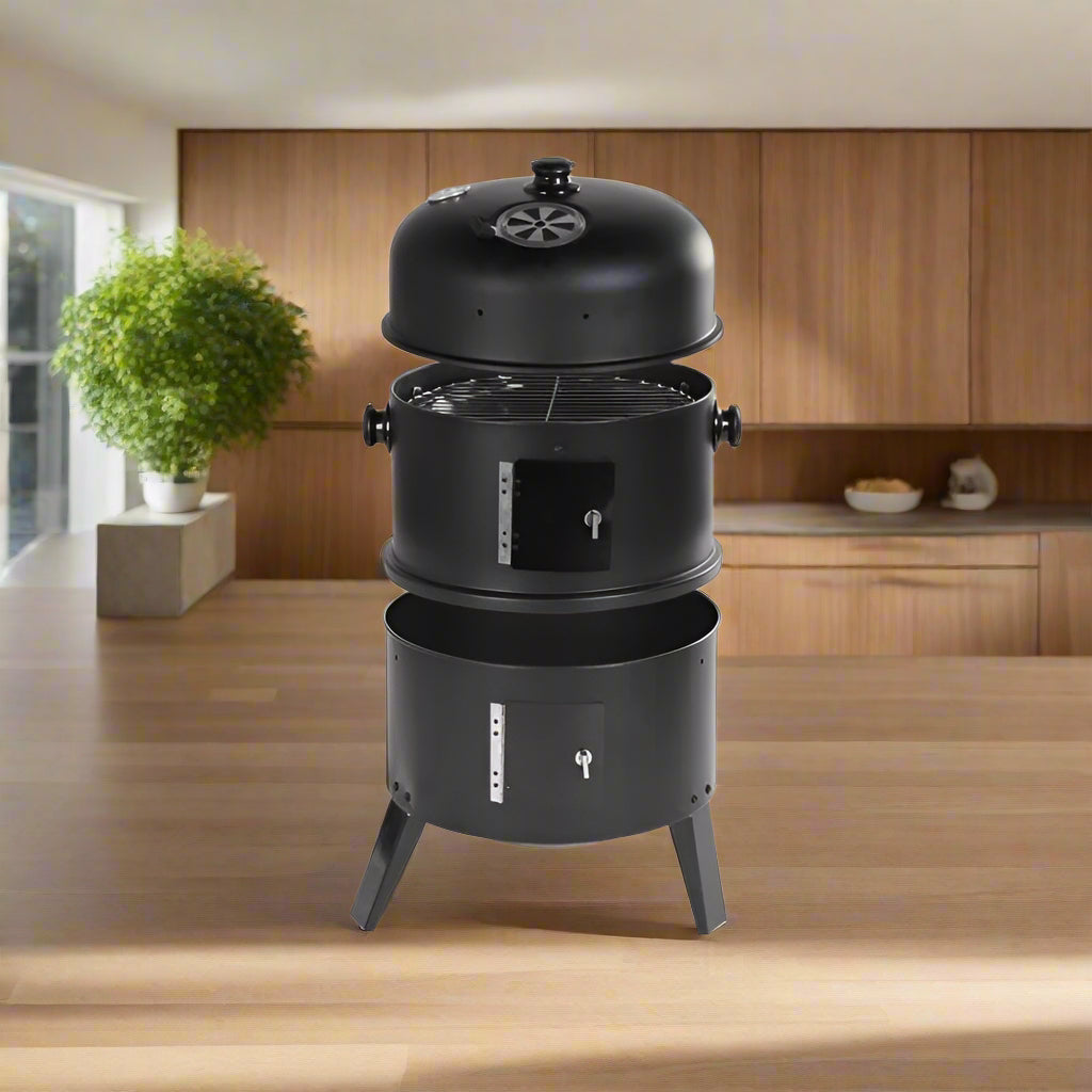 Charcoal BBQ Grill & Smoker