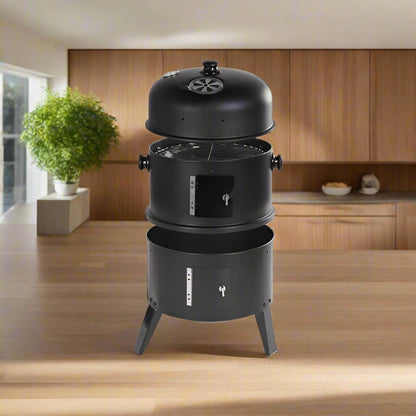 Charcoal BBQ Grill & Smoker