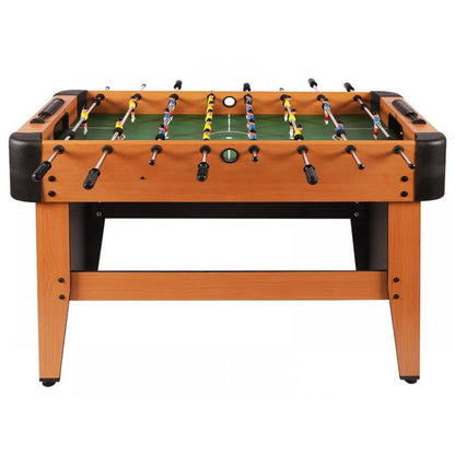 1.2m Foosball Wooden Games Table - Blue v Yellow Teams - 11 a Side