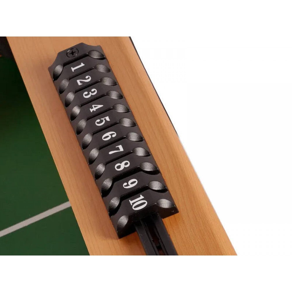 1.2m Foosball Wooden Games Table - Blue v Yellow Teams - 11 a Side