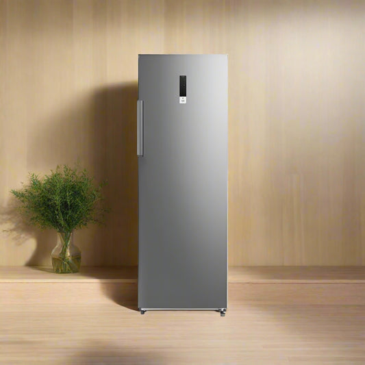 238L Upright Fridge / Freezer - Dual Mode - Stainless Steel - MIDEA