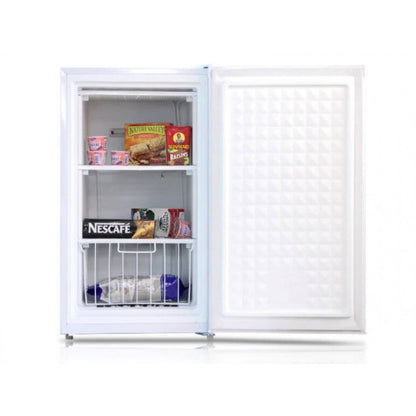 MIDEA Upright Bar Freezer 92L - Solid Door - White