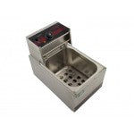 8L Deep Fryer 2.4kW Electric - Commercial Benchtop Single Vat + Frying Basket