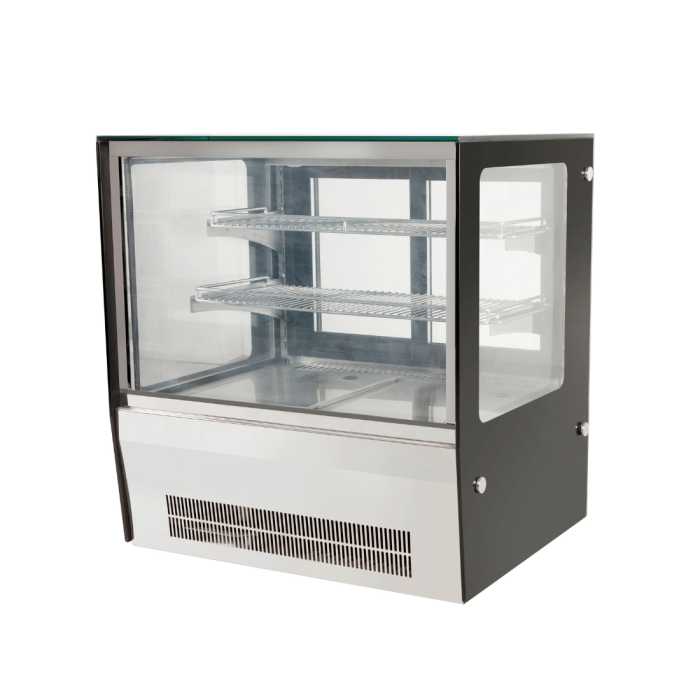 Bonvue counter top square glass cold food display - GN-660RT