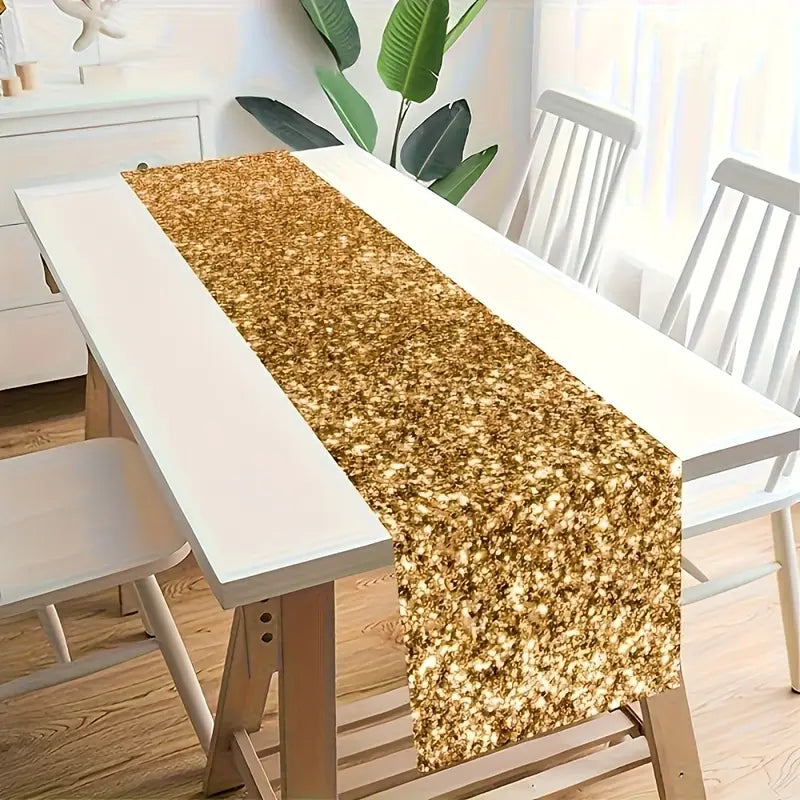 1pc Golden Glitter Table Runner