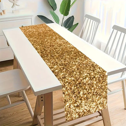 1pc Golden Glitter Table Runner