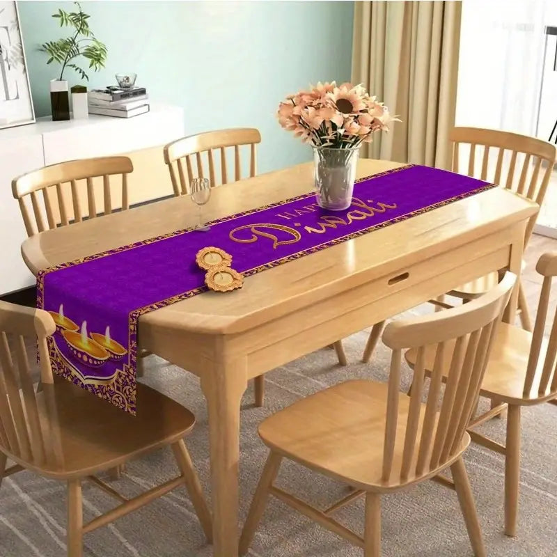 1pc 33.02x182.88 cm Diwali Table Runner