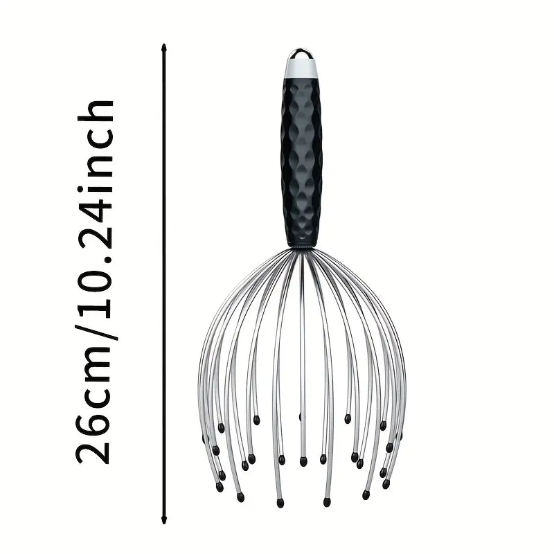 An octopus head massager