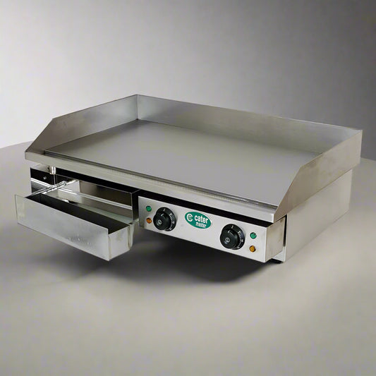 Flat Top Hotplate Grill 4.4kW (2x 2.2kW) - Commercial Benchtop Hot Plate Griddle