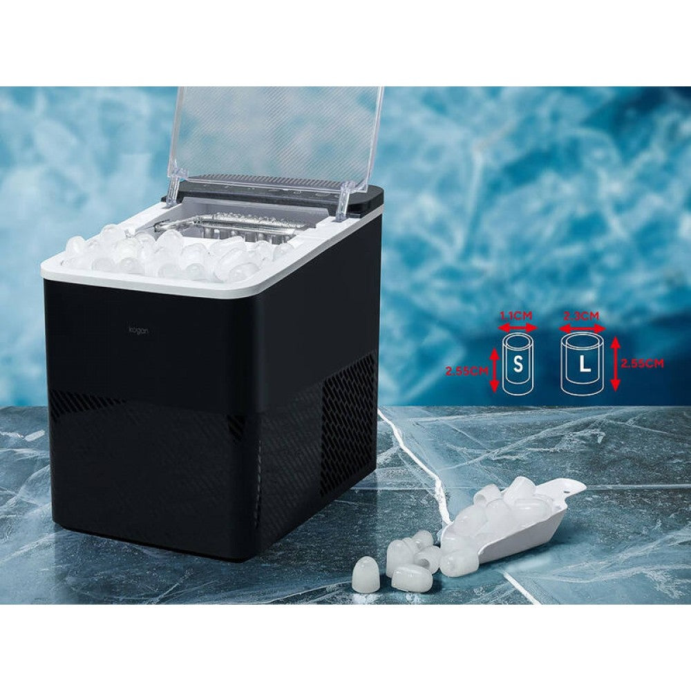 12kg Ice Cube Maker - Bullet Shape - Benchtop Ice Making Machine