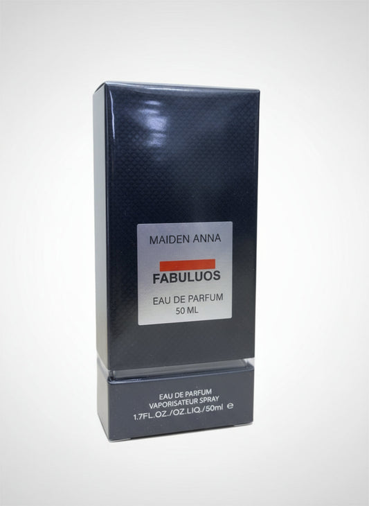 This image displays a sophisticated bottle of Tom Ford's "Fucking Fabulous" fragrance, presented in a sleek 50ml EDP (Eau de Parfum) packaging. The bottle is upright, showcasing a dark, glossy finish with a label that prominently features the brand name and the fragrance title.