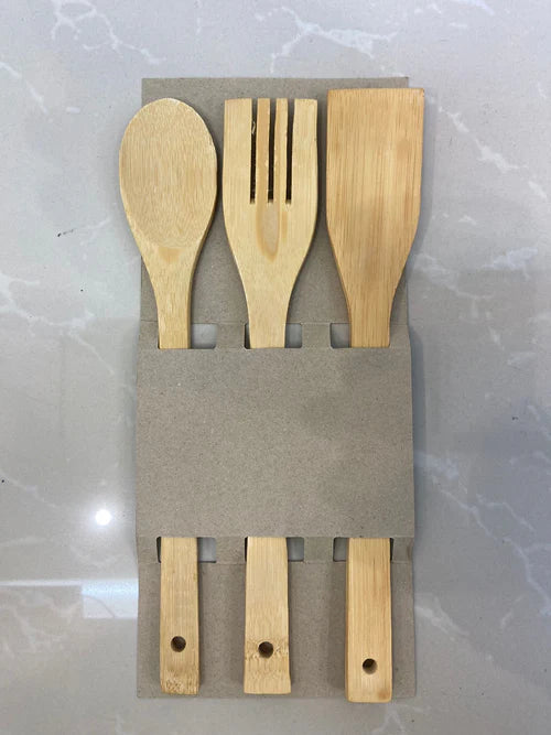 Bamboo Kitchen Spoon Set