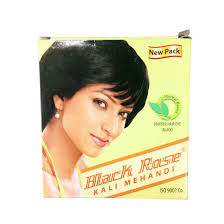 Black Rose Kali Mehandi - Hair Color (Black Heena Care) New Pack