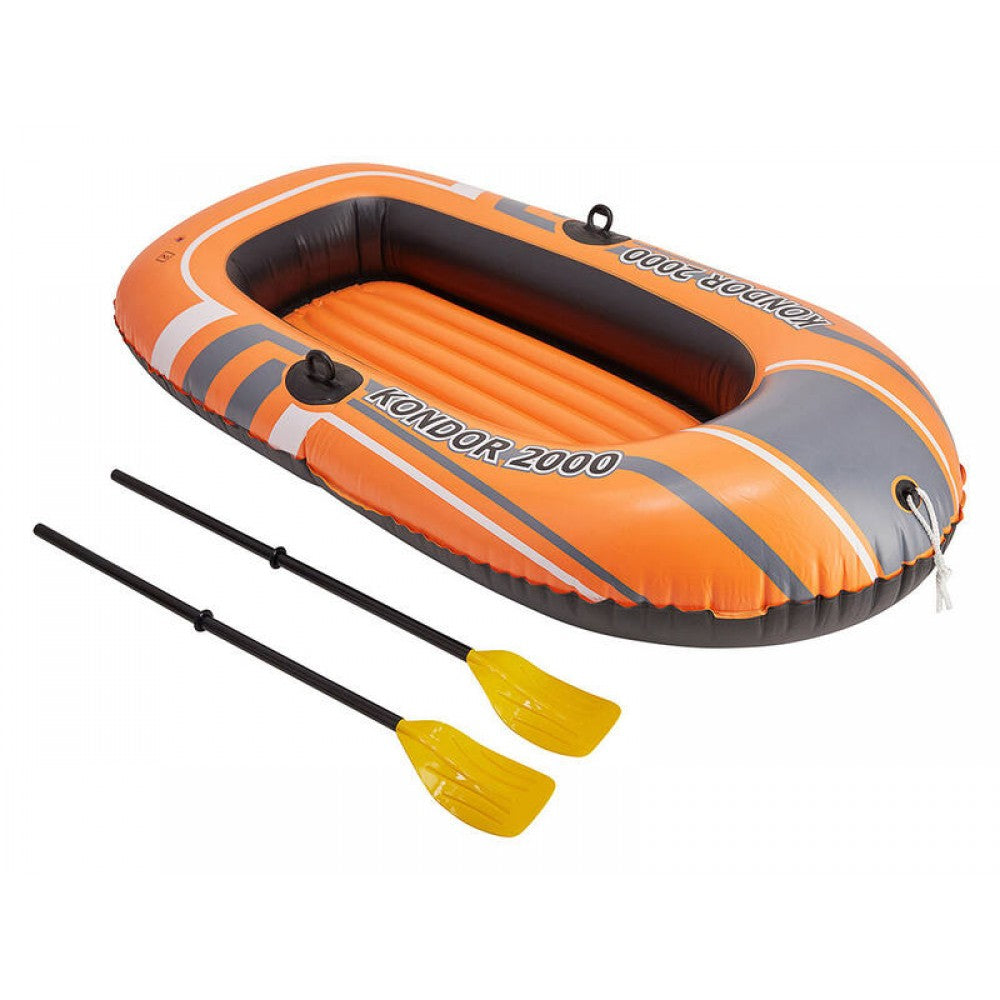 1.84m Inflatable Boat Raft Set with Oars & Pump – Big Bazaar
