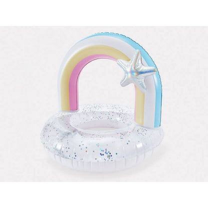 Inflatable Rainbow Ring - Floating Pool Toy
