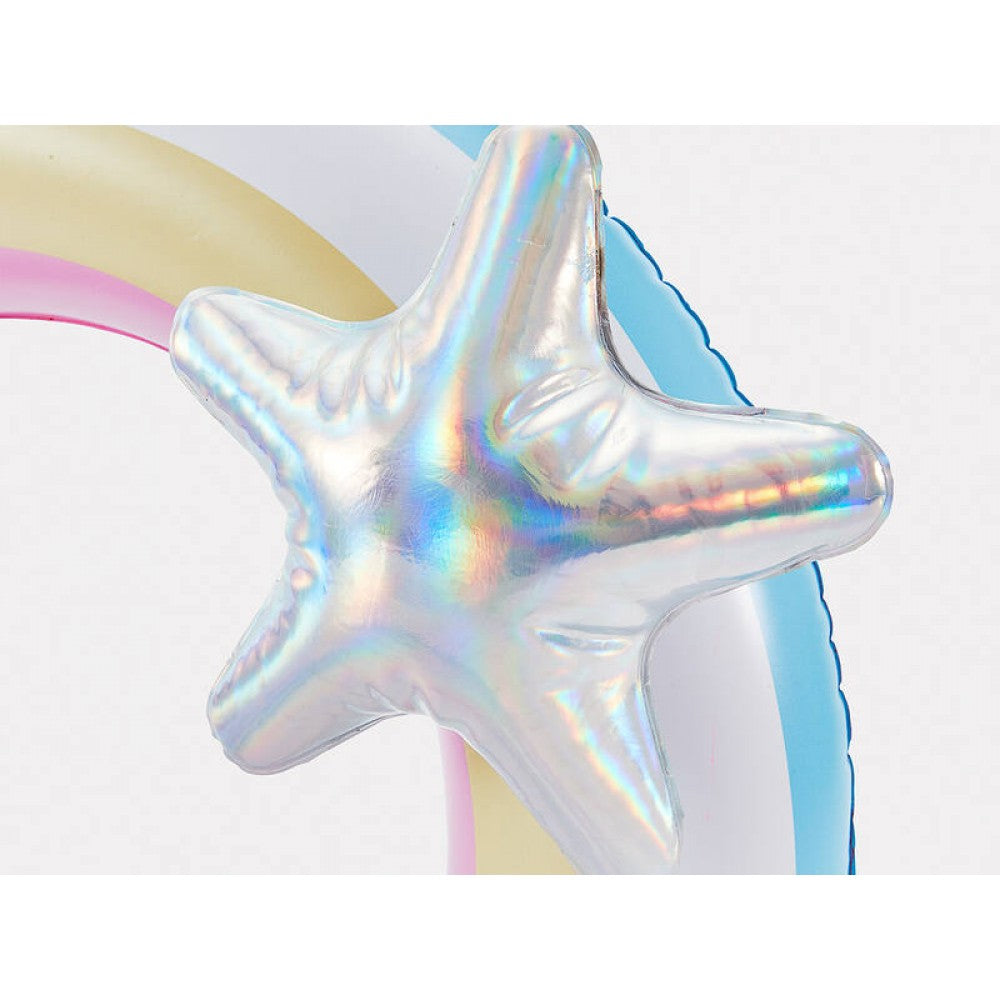 Inflatable Rainbow Ring - Floating Pool Toy