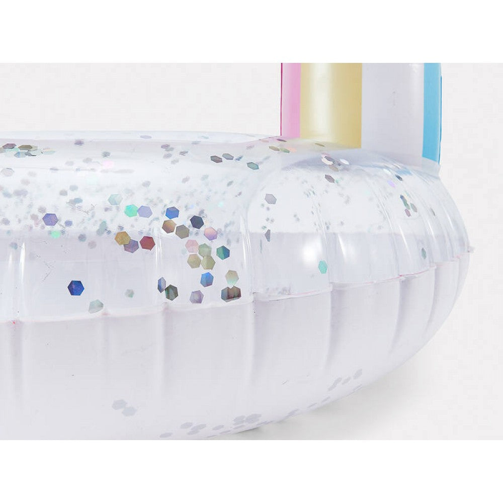 Inflatable Rainbow Ring - Floating Pool Toy