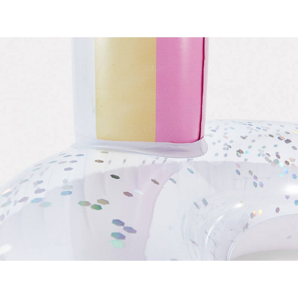 Inflatable Rainbow Ring - Floating Pool Toy