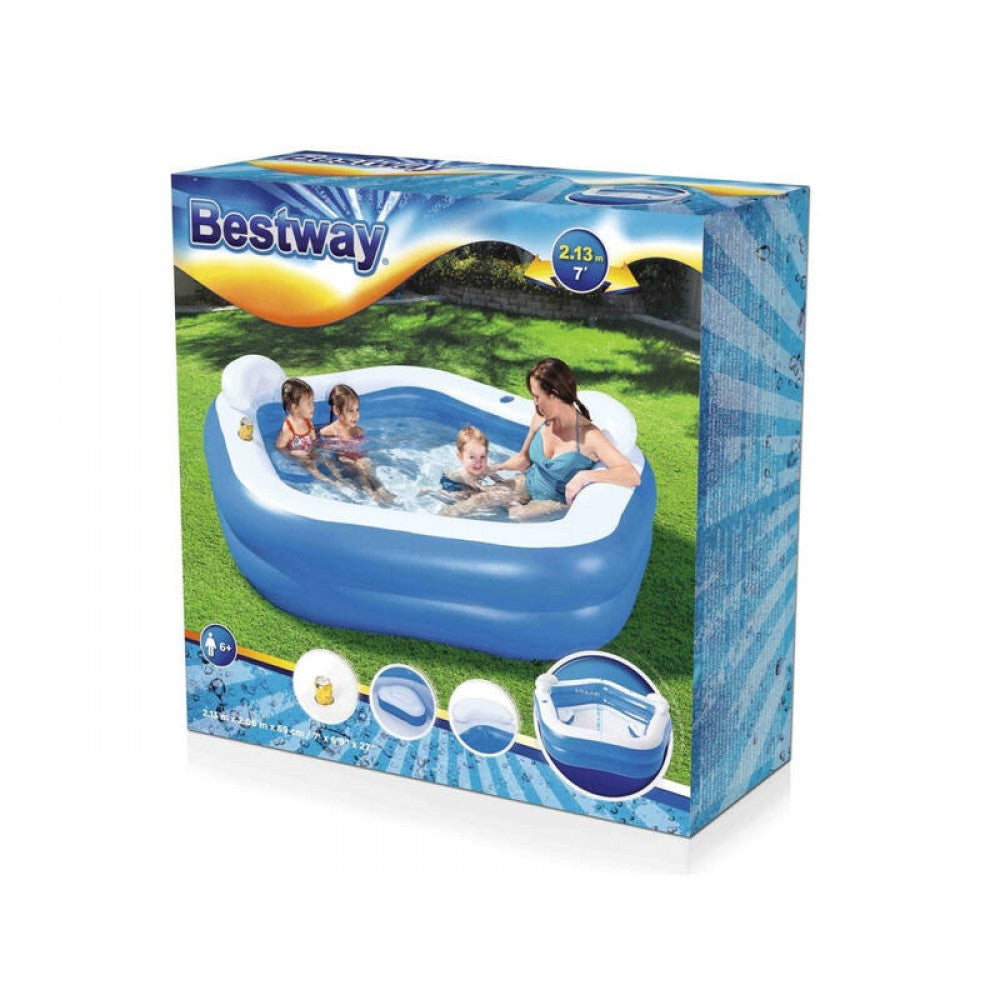 2.13m (7ft) Inflatable Rectangular Pool - BESTWAY
