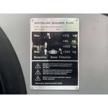 2.8m Inflatable Boat Dinghy with Oars & Pump