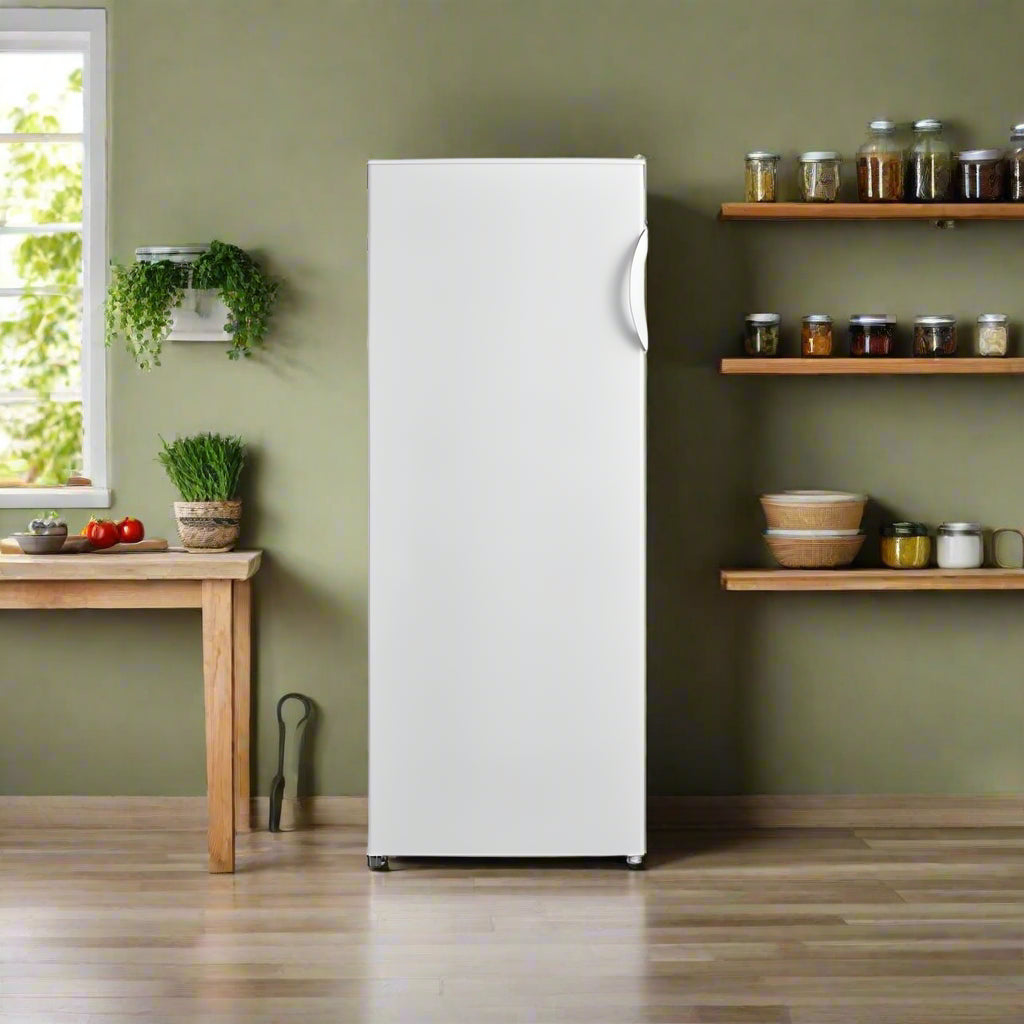237L Upright Fridge - White - Reversible Door Refrigerator Chiller Cooler MIDEA