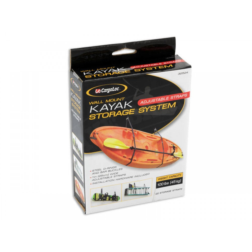 Kayak Storage System Wall Mount Straps CARGOLOC