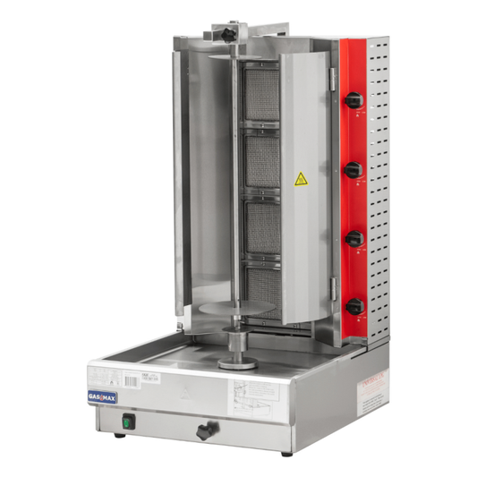 Gasmax Semi-automatic 4 Burner LPG Kebab Machine - KB-4LPG