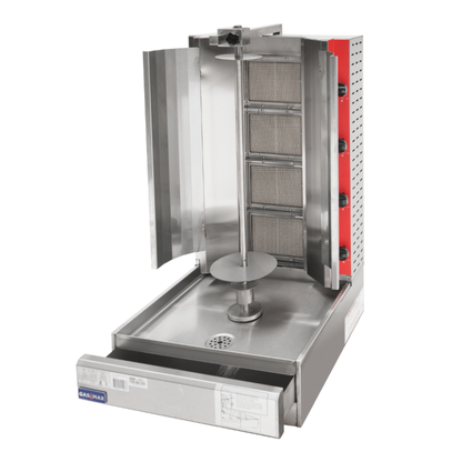 Gasmax Semi-automatic 4 Burner LPG Kebab Machine - KB-4LPG