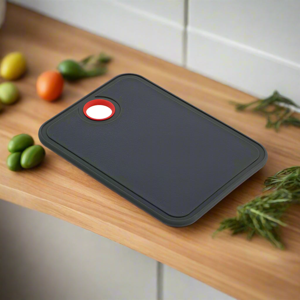 Small Utility Chopping Board Non-Slip Grey AVANTI