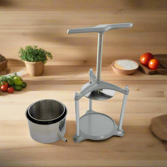 4L Fruit & Vege Manual Juice Presser - Stainless Steel