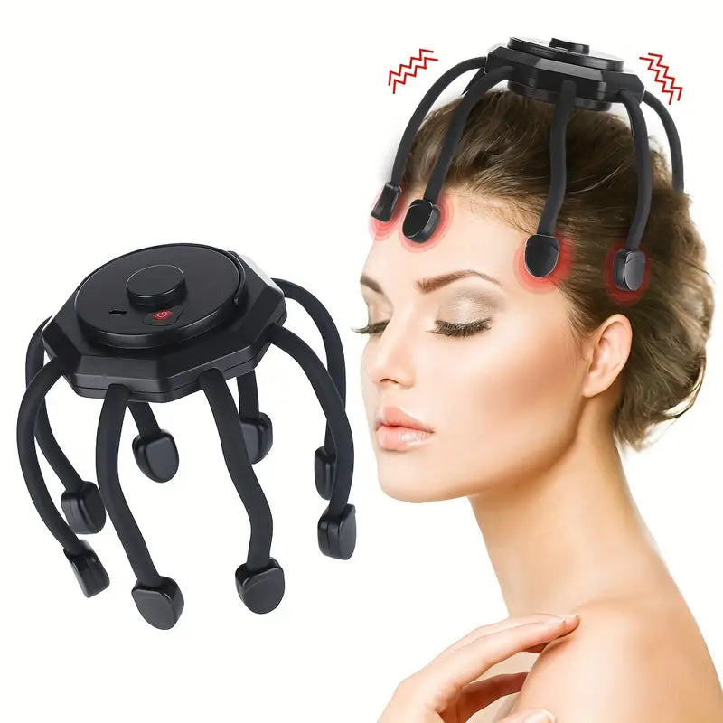 Intelligent Electric Octopus Head Massager