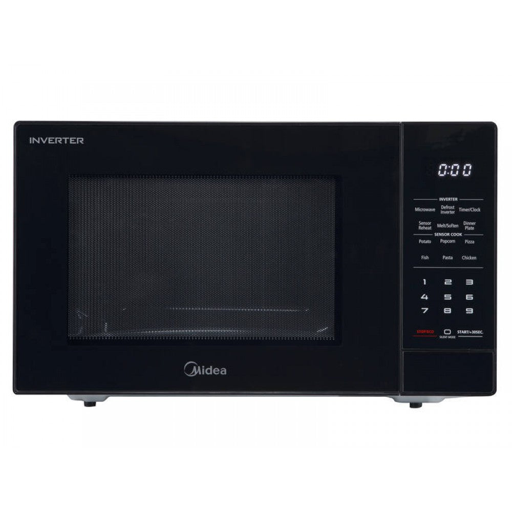 34L Inverter Microwave Oven - 8 Auto Menus - 1200W - Black - MIDEA
