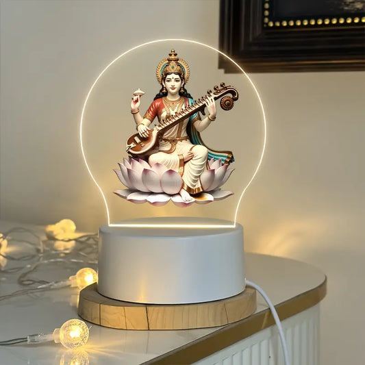 1pc Hindu Goddess of Wisdom Saraswati LED Night Light