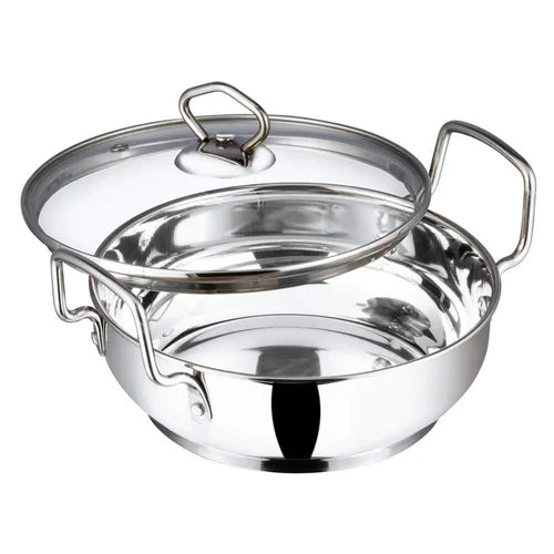 Vinod Kadai with glass lid 26 cm with Glass lid