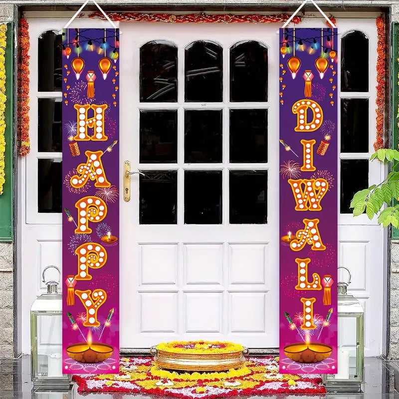 Polyester Diwali Door Banners