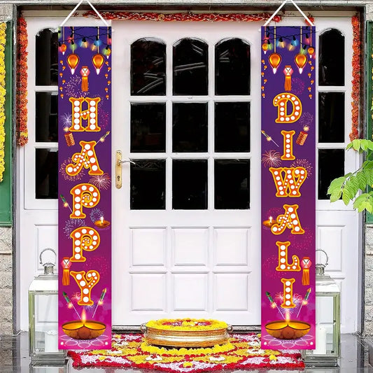 Polyester Diwali Door Banners