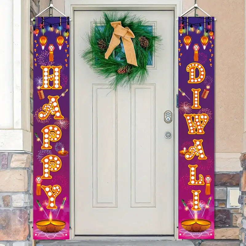 Polyester Diwali Door Banners