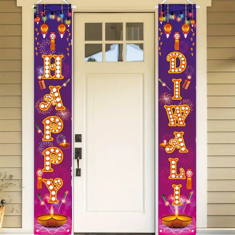 Polyester Diwali Door Banners