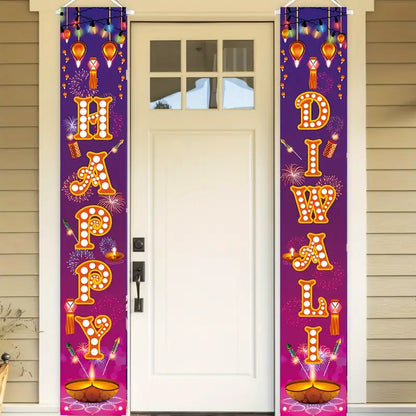 Polyester Diwali Door Banners