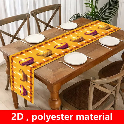 1pc Diwali Tablecloth 179.83x35.05 cm