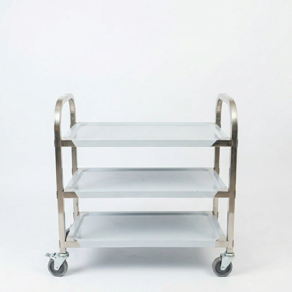 3 Tier Stainless Steel Utility Serving Cart