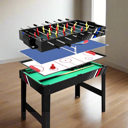 4-In-1 Games Table - Soccer, Hockey, Table Tennis & Pool