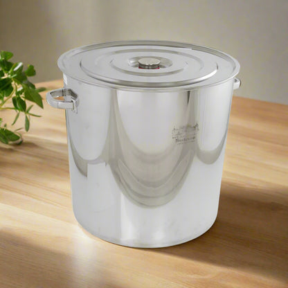 80L Tall Stock Pot + Lid - 50cm Stainless Steel Stockpot
