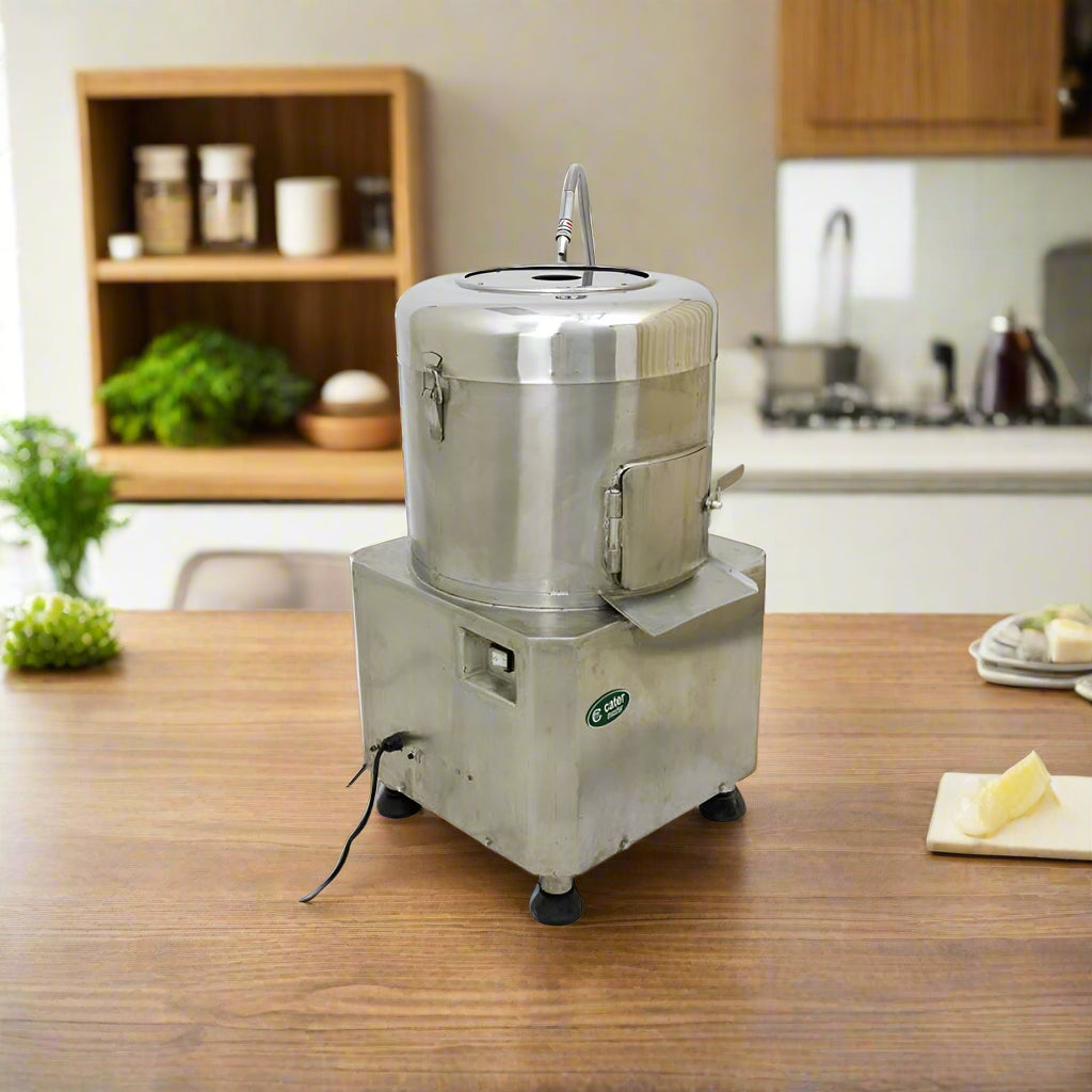 15kg Potato Peeling Machine - 750W Electric - Commercial Kitchen Drum Peeler