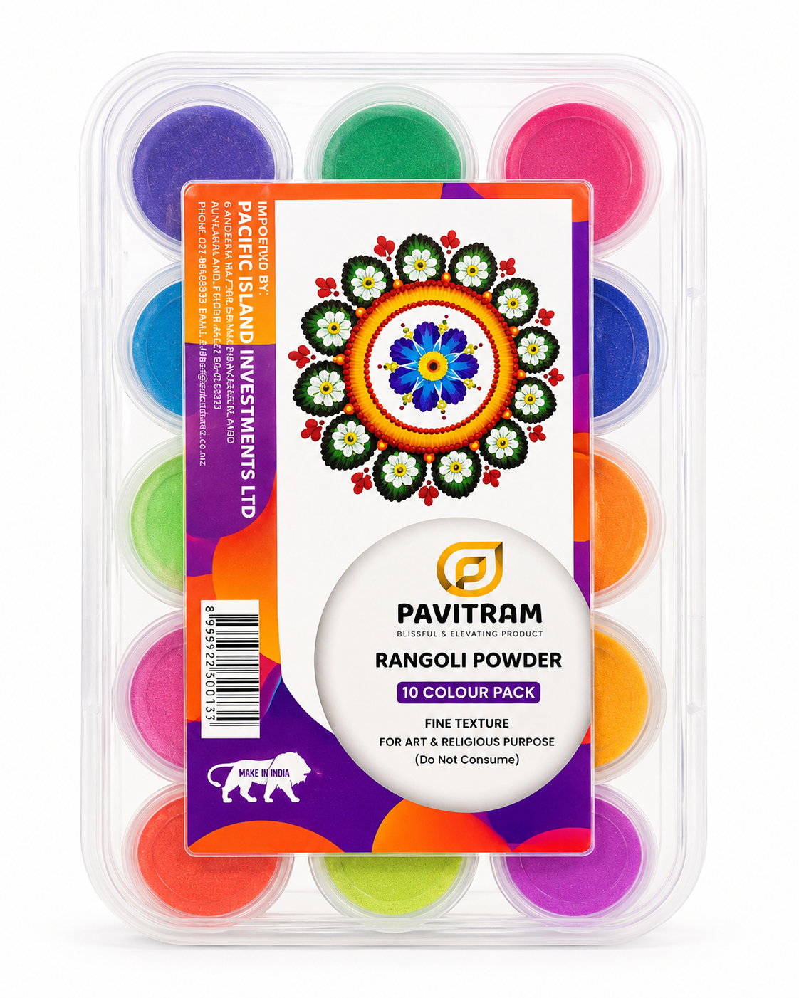 Rangoli Powder Pack of 14