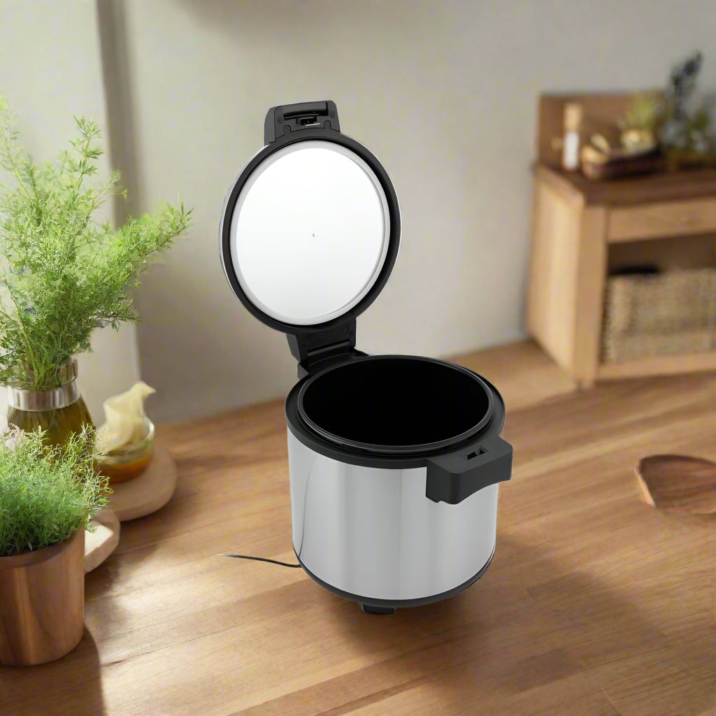 13L Stainless Steel Rice Warmer Pot - 48hr Warming - Non Stick Inner